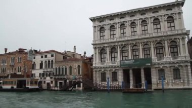 Kış, Ocak, İtalyan Venedik kanallar görünümünü venezia, Venedik. Eski binalar, kanallar, su.
