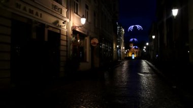 Vilnius, Litvanya'nın görünümü. Eski Avrupa tarihi şehir.