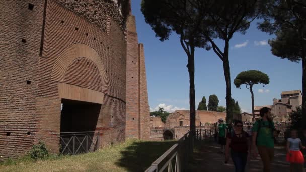 Forum Romanum Rzymie Włochy Roman Architektura Zabytki Starych Znanych Atrakcji — Wideo stockowe