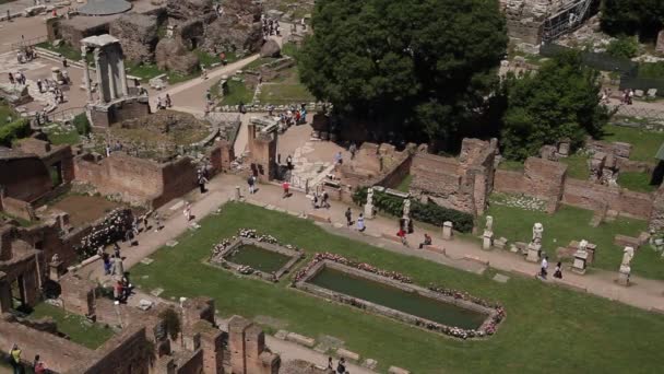 Fórum Romano Roma Itália Arquitetura Romana Marcos Velha Famosa Atração — Vídeo de Stock