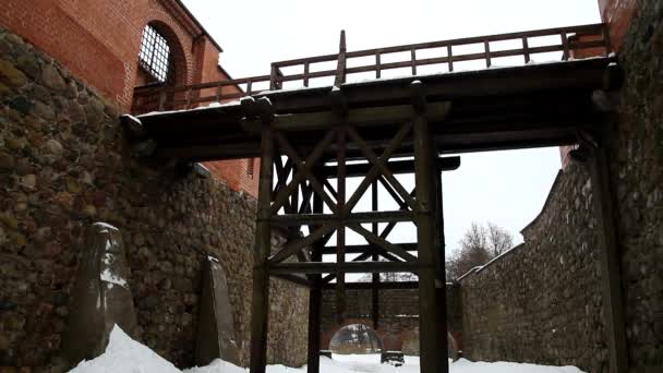 Castelul Trakai Apropiere Vilnus Lituania — Videoclip de stoc