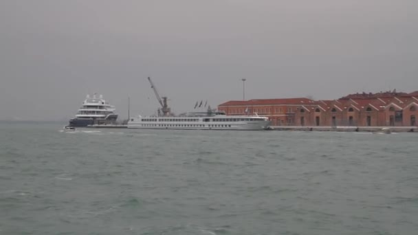 Venedig Vintern Venezia Januari Utsikt Över Kanalerna Italienska Venedig Gamla — Stockvideo