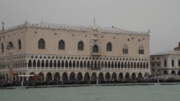 Venedig Vintern Venezia Januari Utsikt Över Kanalerna Italienska Venedig Gamla — Stockvideo