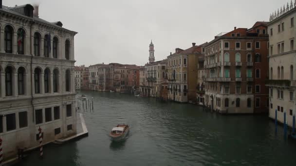 Veneza Inverno Venezia Janeiro Vista Dos Canais Veneza Italiana Edifícios — Vídeo de Stock