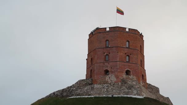 Vista Vilnius Lituânia Cidade Histórica Europa Antiga — Vídeo de Stock