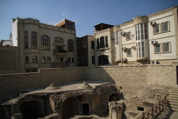 Cidade Velha Baku Azerbaijão Palácio Dos Shirvanshahs Palácio Século — Fotografia de Stock