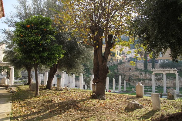 Splendido Paesaggio Urbano Atene Centro Storico Atene Tempio Del Partenone — Foto Stock