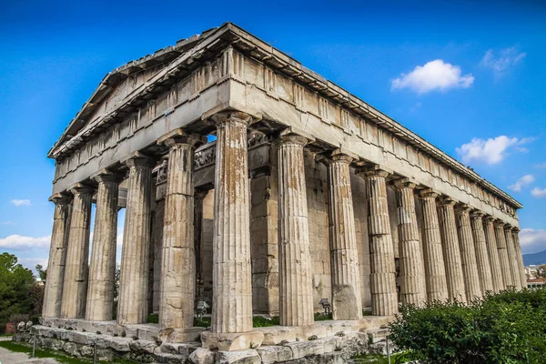 Gyönyörű Városkép Athén Régi Város Athéni Parthenon Templom Akropolisz Agora — Stock Fotó