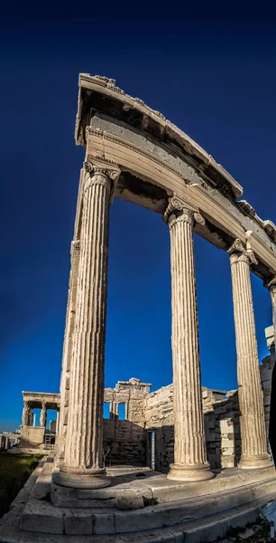 Akropolis Van Athene Griekenland Met Parthenon Tempel Beroemde Oude Parthenon — Stockfoto