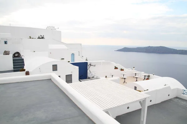 Santorini Griechenland Atemberaubende Aussicht Auf Santorini Natur Vulkan Santorini Traditionelle — Stockfoto