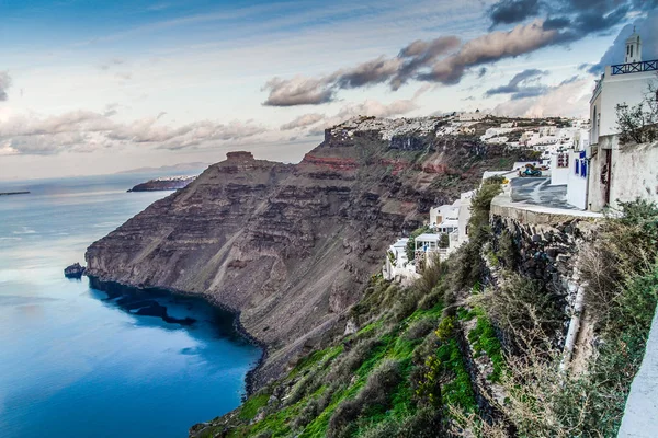 Santorini Griekenland Geweldig Uitzicht Santorini Aard Vulkaan Van Santorini Traditionele — Stockfoto