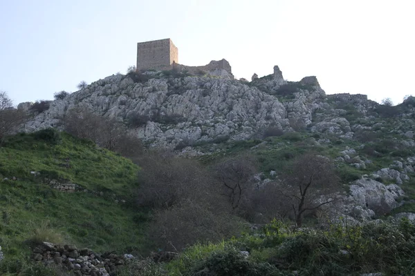 Acrocorinth Die Obere Festung Von Korinth Die Akropolis Des Antiken — Stockfoto