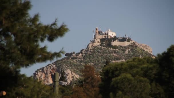 Wunderschönes Stadtbild Von Athens Die Altstadt Von Athens Und Der — Stockvideo