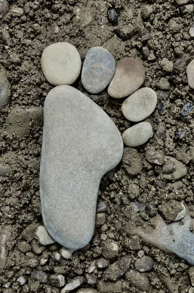 Большая нога из камня . — стоковое фото