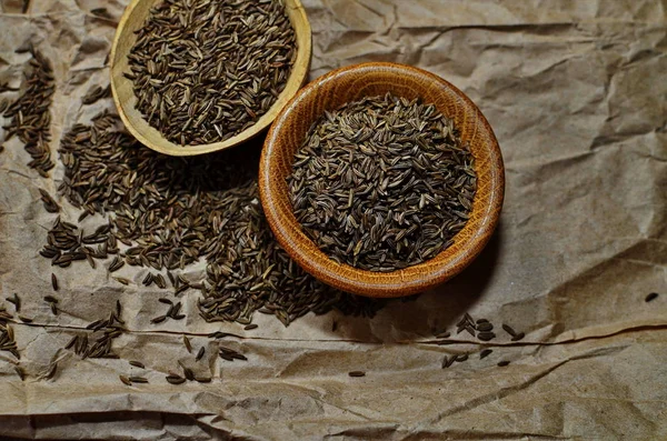 A római kömény indiai fűszerek közelről — Stock Fotó