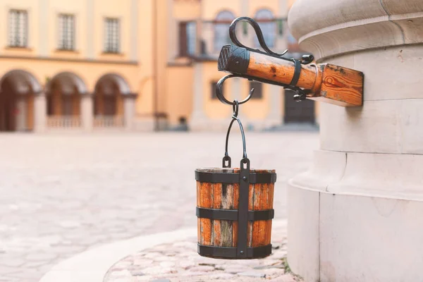 Old Well Castle Courtyard Belarus Europe — Stock Photo, Image