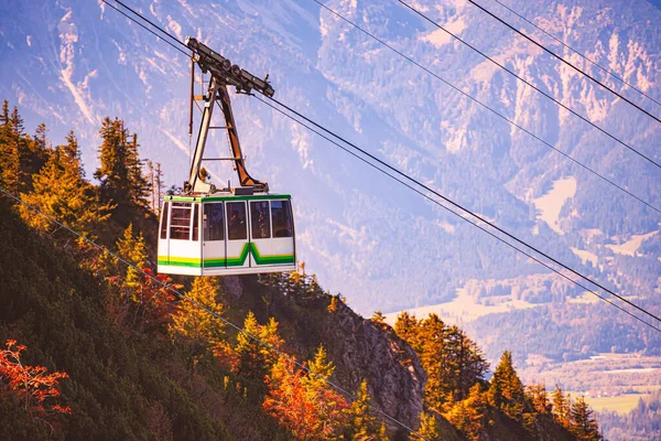 Teleférico Tegelberg Baviera Cerca Fussen Alemania Europa Pendiente Montaña Primer —  Fotos de Stock