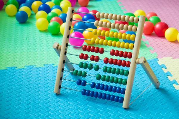 Abacus Juguetes Educativos Coloridos Para Niños Patio Recreo — Foto de Stock