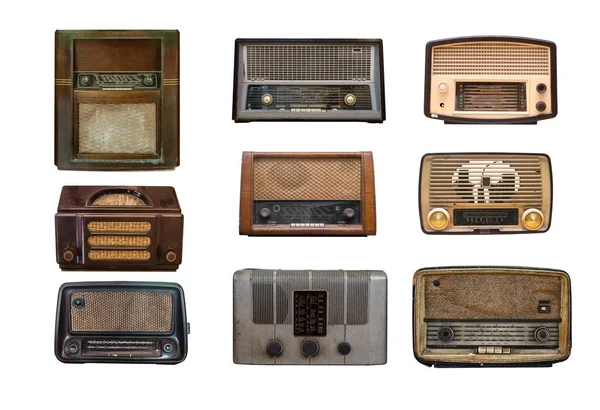 Compilação Rádio Vintage Velho — Fotografia de Stock
