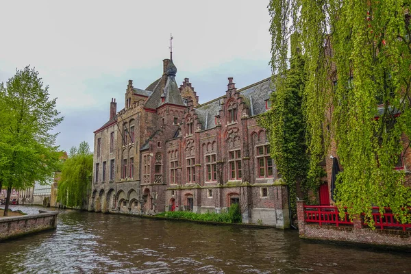 Old Classic Buildings River Belgium — Stock Photo, Image