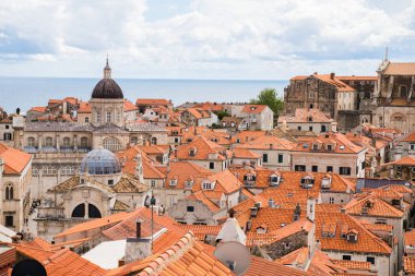 Dubrovnik 'in eski kenti ve Dünya Mirasları tatil beldesi Hırvatistan' da