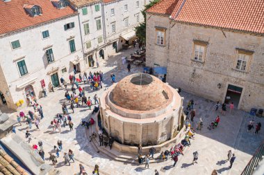Dubrovnik, Hırvatistan - 30 Nisan 2019: Dubrovnik Eski Kenti, Hırvatistan. Taht Oyunlarının Konumu