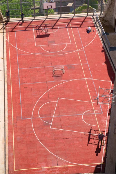 Cancha Baloncesto Casco Antiguo Dubrovnik Croacia — Foto de Stock