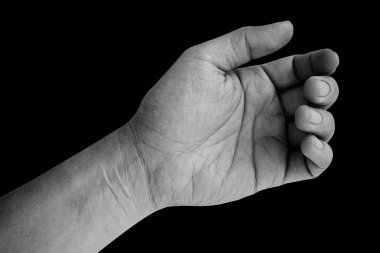 El monoton görüntüsü, bileğinde intihar izleri var.