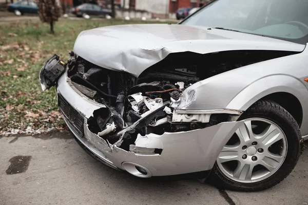 Crashed Car City Street — Stock Photo, Image