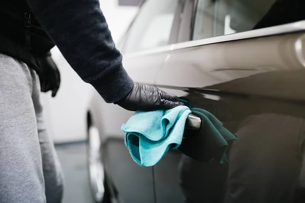 Schonere Auto Van Wassen Wasstraat — Stockfoto