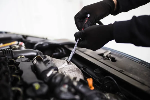 Auto Mecánico Reparación Coches — Foto de Stock