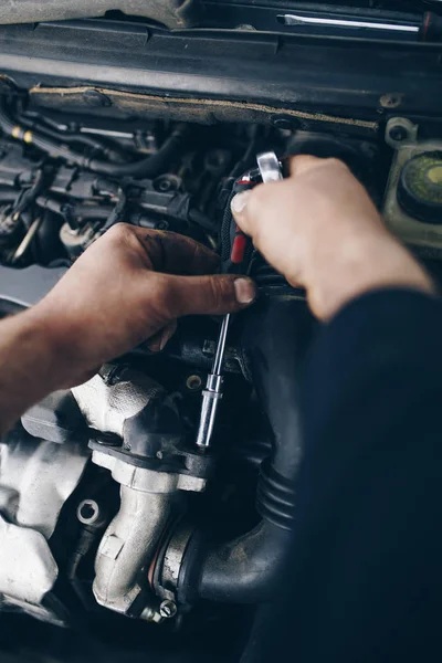 Auto Mecánico Reparación Coches — Foto de Stock