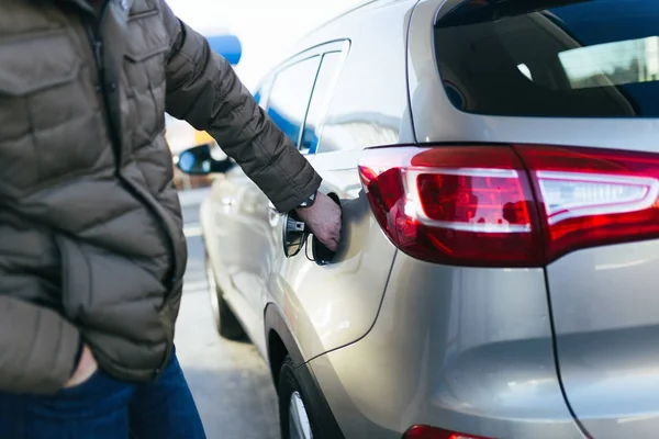 Tankstelle Griff Zum Tanken — Stockfoto