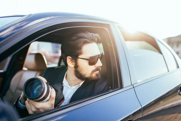 Privat Detektiv Undersöker Hemliga Fall — Stockfoto