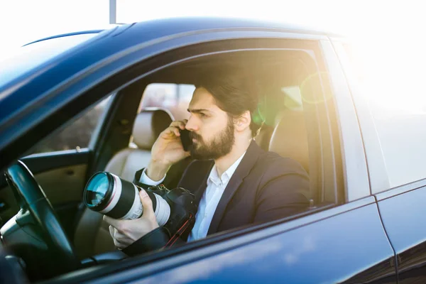 Privat Detektiv Undersöker Hemliga Fall — Stockfoto