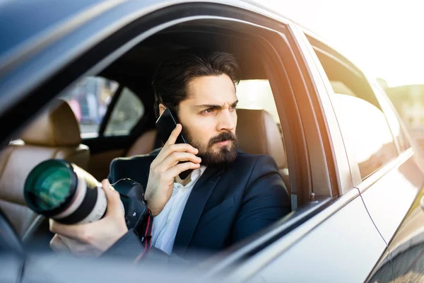 Privatdetektiv Untersucht Geheimfall — Stockfoto