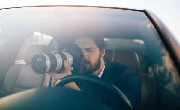 Privat Detektiv Undersöker Hemliga Fall — Stockfoto