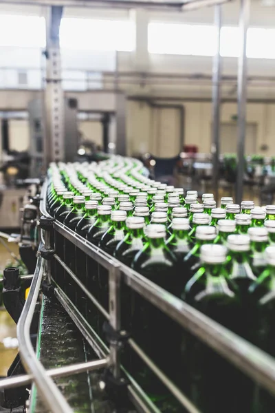 Water Factory Water Bottling Line Processing Bottling Pure Spring Water — Stock Photo, Image