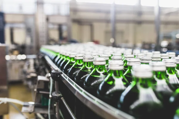 Water Factory Water Bottling Line Processing Bottling Pure Spring Water — Stock Photo, Image