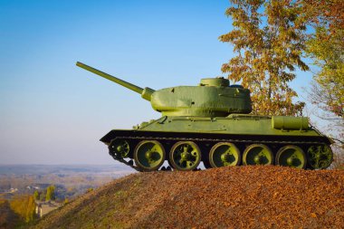 2. Dünya Savaşı 'ndan Sovyet tankı T-34.