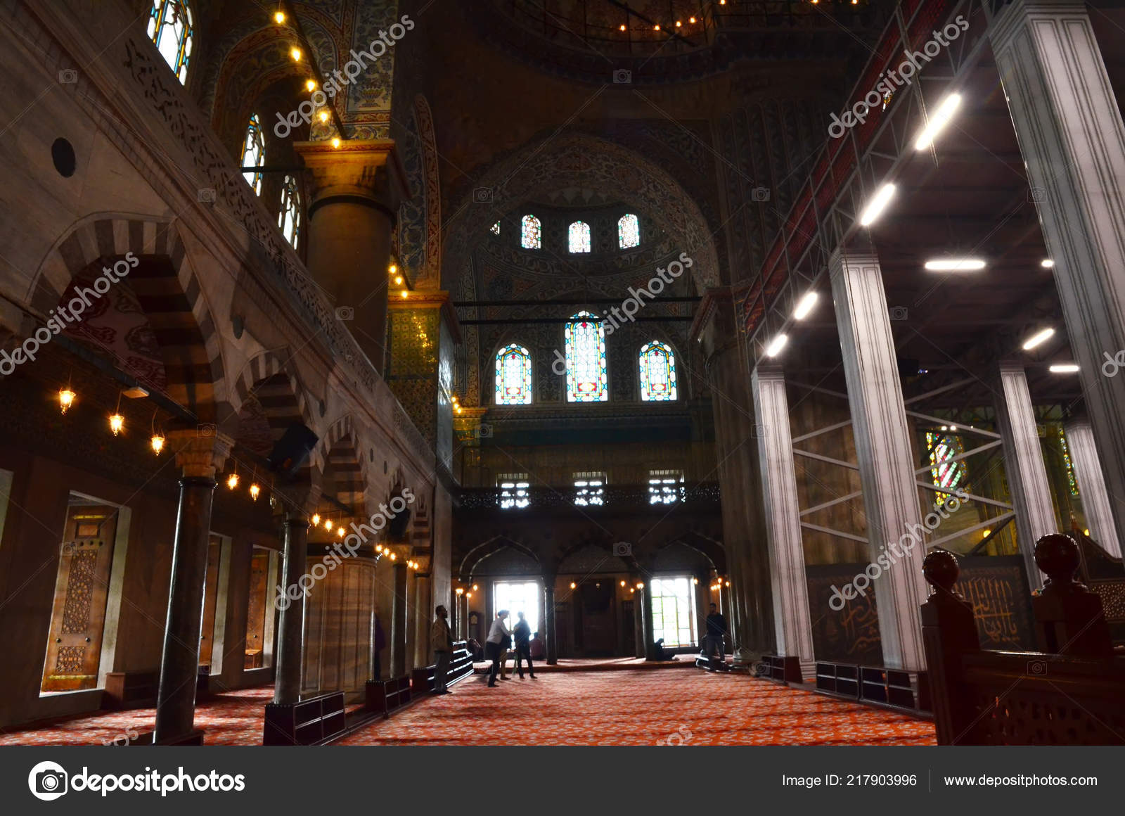 Istanbul Turkey May 2018 Beautiful Extrodinary Interior Blue