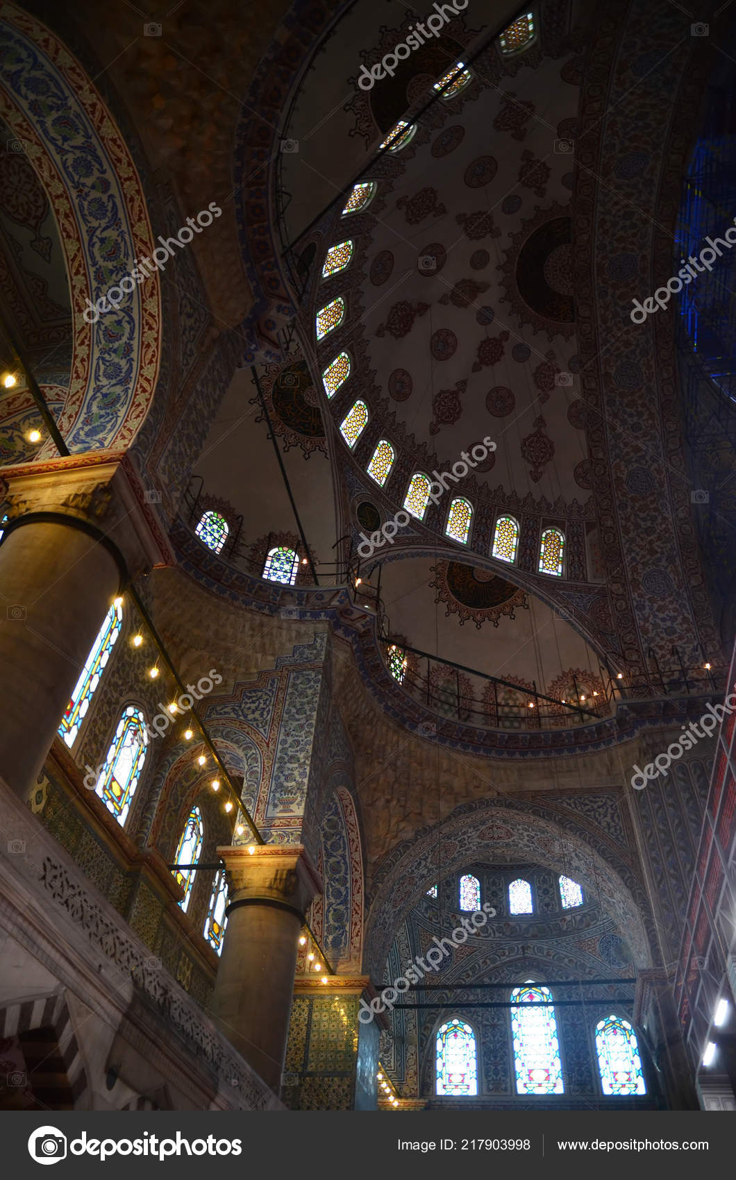 Istanbul Turkey May 2018 Beautiful Extrodinary Interior Blue