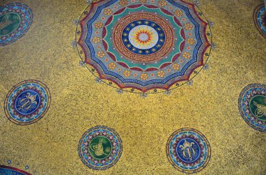 Sultan Ahmet Meydanı, antik Hipodrom Constantinople.The mermer, altın ve mozaik Çeşme Alman Çeşmesi hediye Alman İmparatoru II.