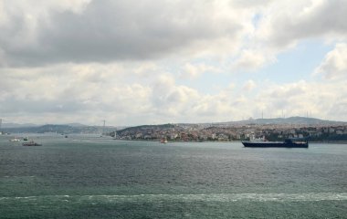 Üsküdar ilçe ve boğaz nehir için görüntüleyin. Istanbul. Türkiye 
