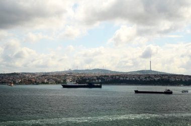 Üsküdar ilçe ve boğaz nehir için görüntüleyin. Istanbul. Türkiye 