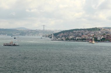 Üsküdar ilçe ve boğaz nehir için görüntüleyin. Istanbul. Türkiye 