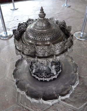 Istanbul, Türkiye - 11 Mayıs 2018: Bağdat Pavilion iç Topkapı Sarayı, Istanbul, Türkiye