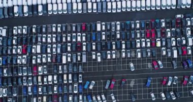 otopark ve hava görünümünde kamyon