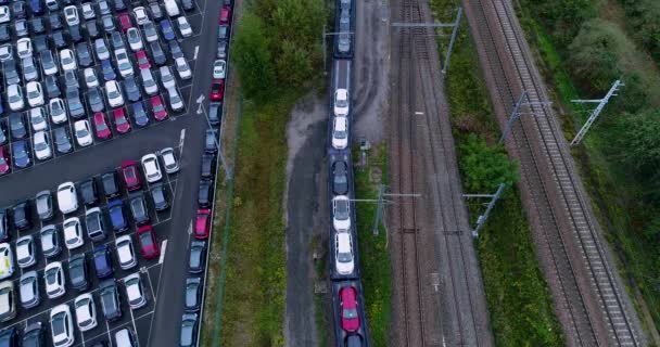 Автостоянка Вантажівка Аеропорту — стокове відео