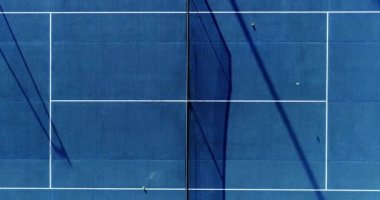 Tenis oyuncu havadan görünümü